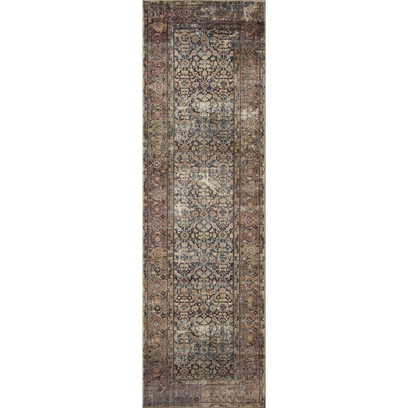 Amber Lewis x Loloi Morgan Denim/Multi Rug Amber Lewis x Loloi Rug Size: Runner 2’3″ x 7’6″