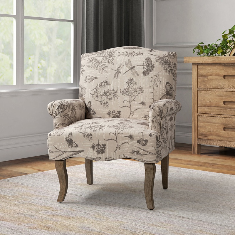 Belle 30″ W Polyester Armchair Laurel Foundry Modern Farmhouse Fabric: Gray Chenille