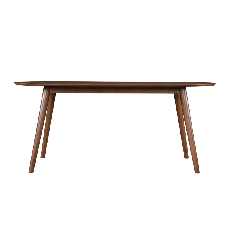 Bray 35″ Solid Oak Dining Table AllModern Color: Walnut