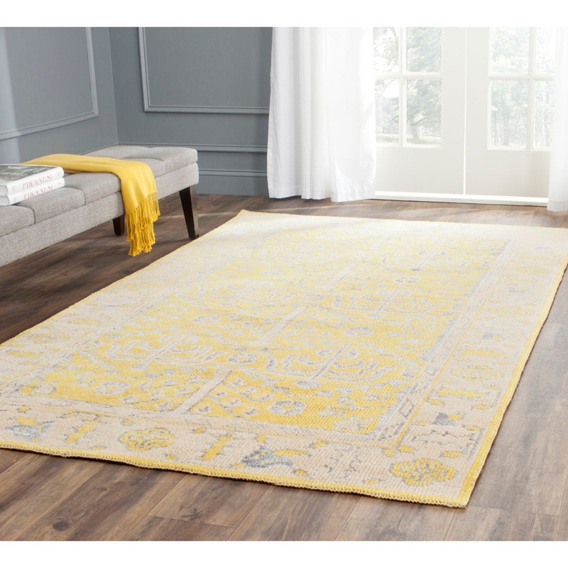 Brownsburg Stone Wash Hand Knotted 55% Wool, 10% Viscose, 35% Cotton Oriental Rug Bungalow Rose Rug Size: Rectangle 6′ x 9′