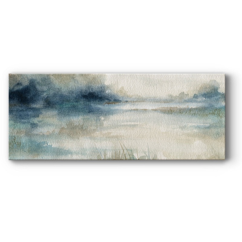 Still Evening Waters II – Wrapped Canvas Print Wade Logan Size: 12″ H x 30″ W x 1.5″ D