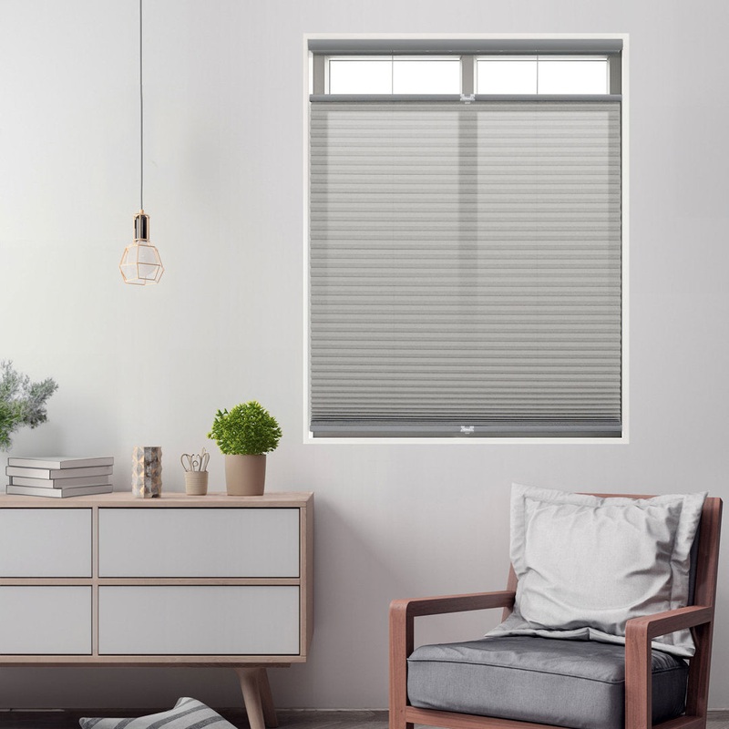 1 inch Cordless Semi-Sheer Light Filtering Top Down Bottom Up Cellular Shade Symple Stuff Blind Size: 57″W x 72″L Finish: Gray Cloud