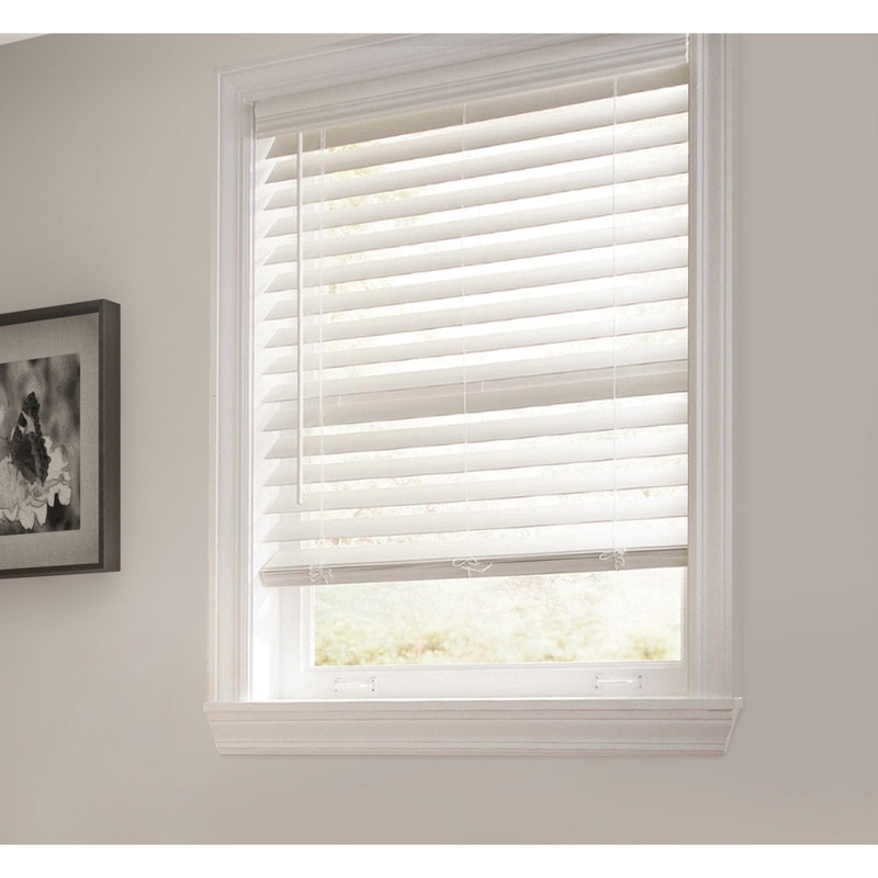 2.5 ” Room Darkening Cordless Faux Wood Blind Symple Stuff Color/Finish: White Length: 72″, Width: 50.5″