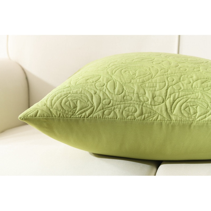 Square Pillow Cover MarCielo Color: Green Size: 16″ x 16″