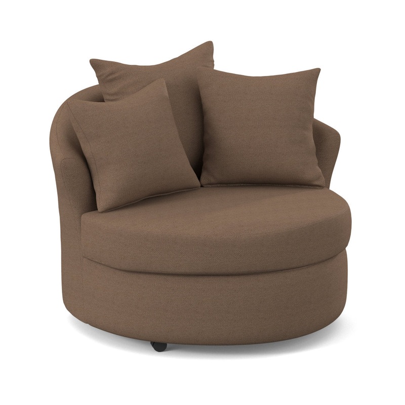 Alsup Barrel Chair Andover Mills Fabric: Morris Acorn