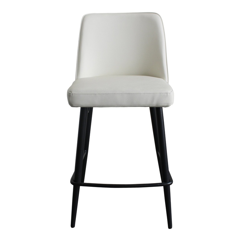 Vogue Kitchen Perch: Modern Comfort Stools with Metal Base