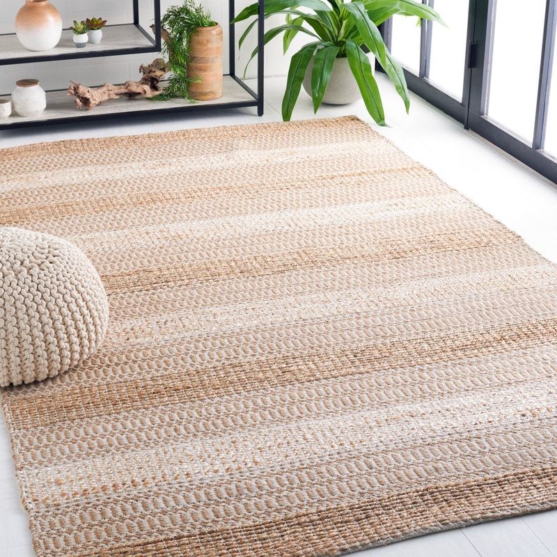 Sorrell Geometric Flatweave Ivory/Natural Area Rug Laurel Foundry Modern Farmhouse Rug Size: Square 6’6″