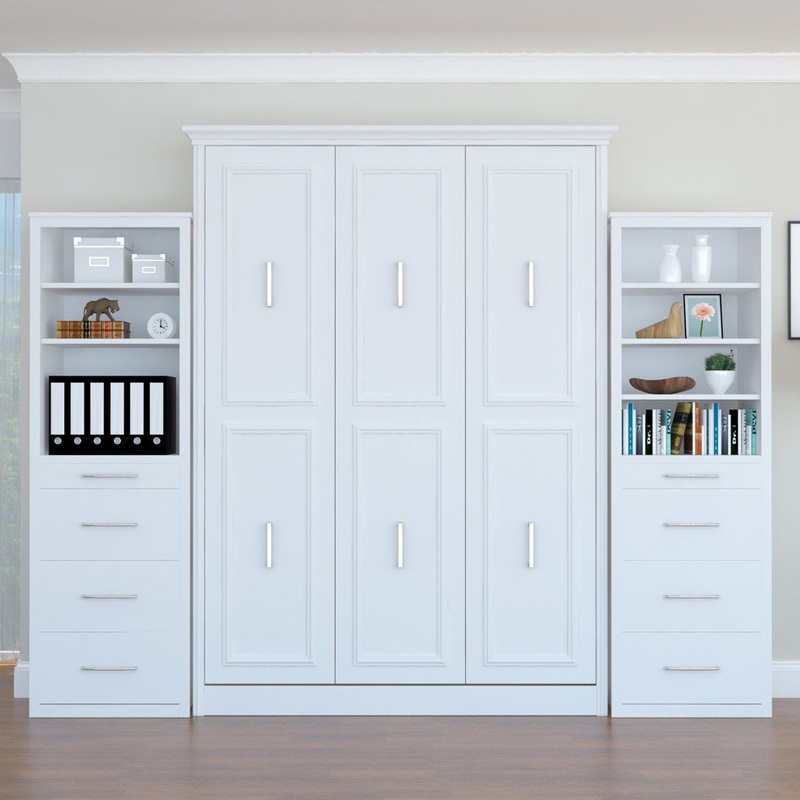 Avalon Queen Portrait Wall Bed with Two Towers Xtraroom