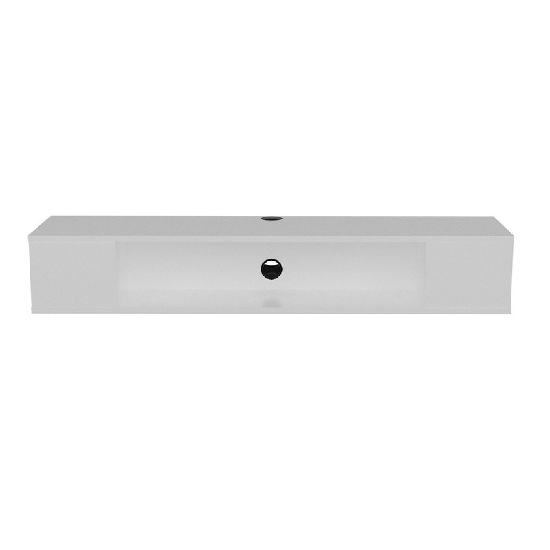Abbie-Jane Floating TV Stand for TVs up to 70″ Ebern Designs Color: White