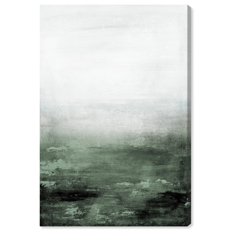 Abstract Sail to the Moon Hunter Green – Painting Print Trent Austin Design Size: 54″ H x 36″ W Format: Wrapped Canvas