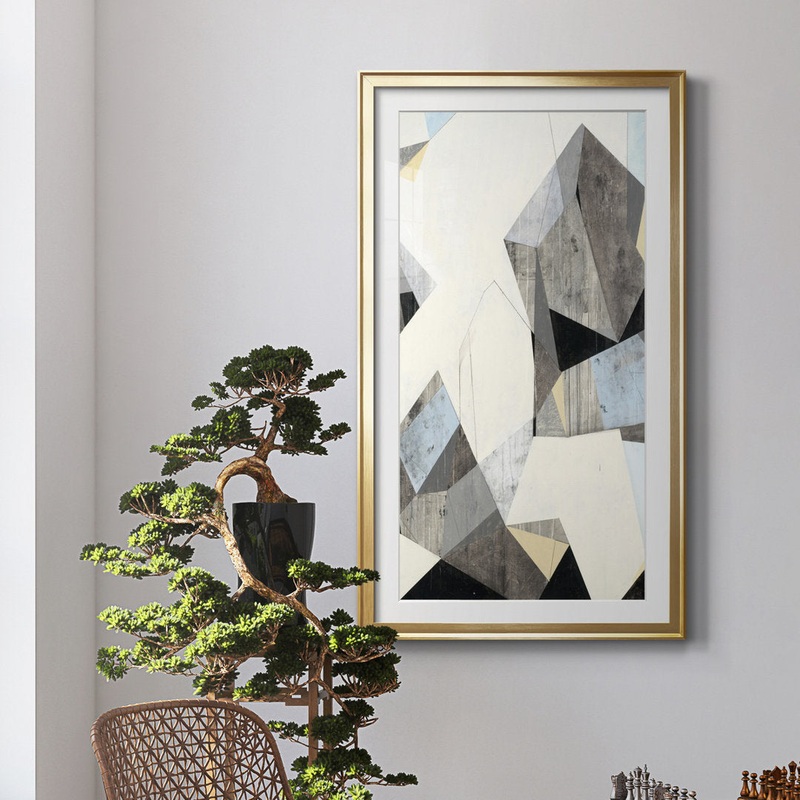 LOFI II – Painting Print George Oliver Mat Color: White Size: 14.5″ H x 26.5″ W x 1.5″ D Format: Gold Framed Paper