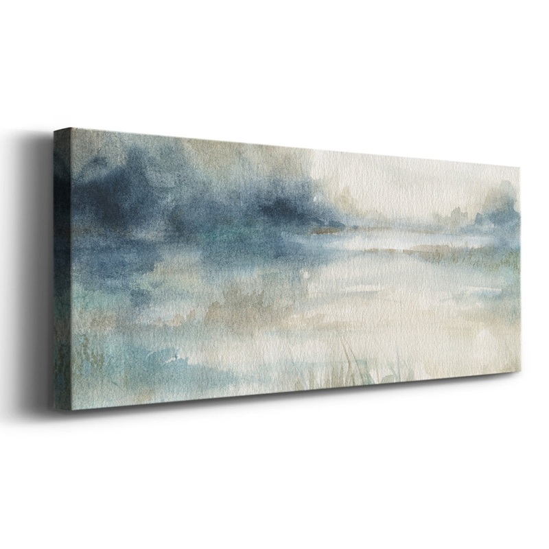 Still Evening Waters II – Wrapped Canvas Print Wade Logan Size: 8″ H x 20″ W x 1.5″ D