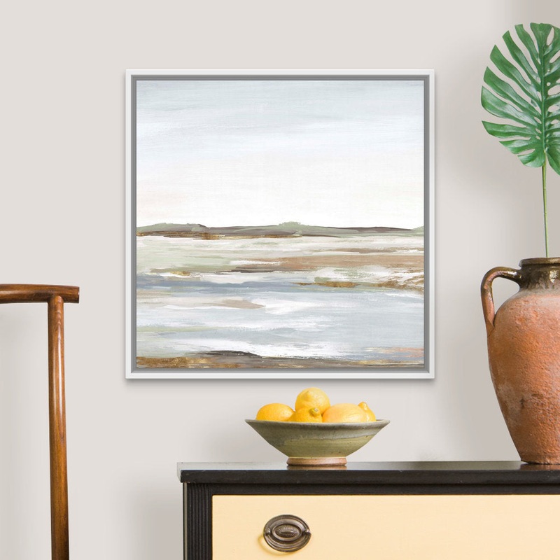 Vastness I by Eva Watts – Painting Print Wrought Studio Size: 26″ H x 26″ W x 1.75″ D Format: White Framed Canvas