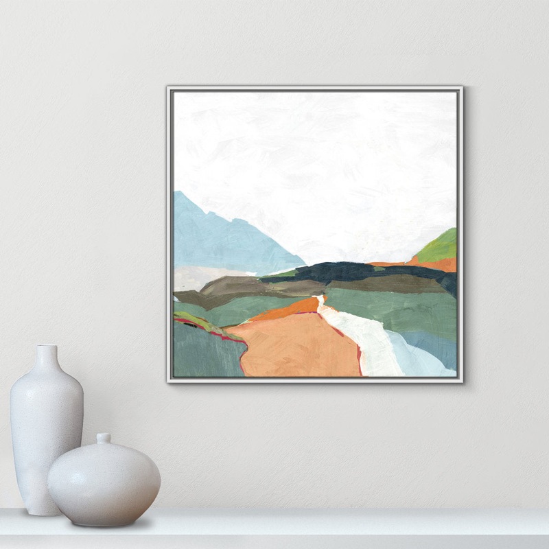 April Morning – Floater Frame Painting on Canvas Joss & Main Size: 31.5″ H x 31.5″ W x 2″ D Format: White