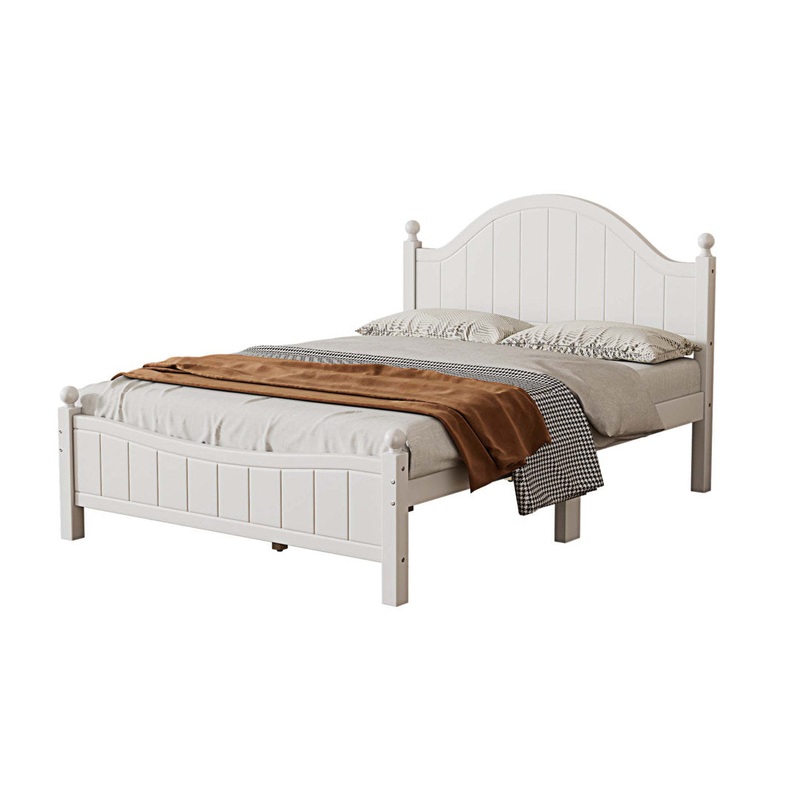 Jaunna Platform Bed Winston Porter Color: White Size: Full