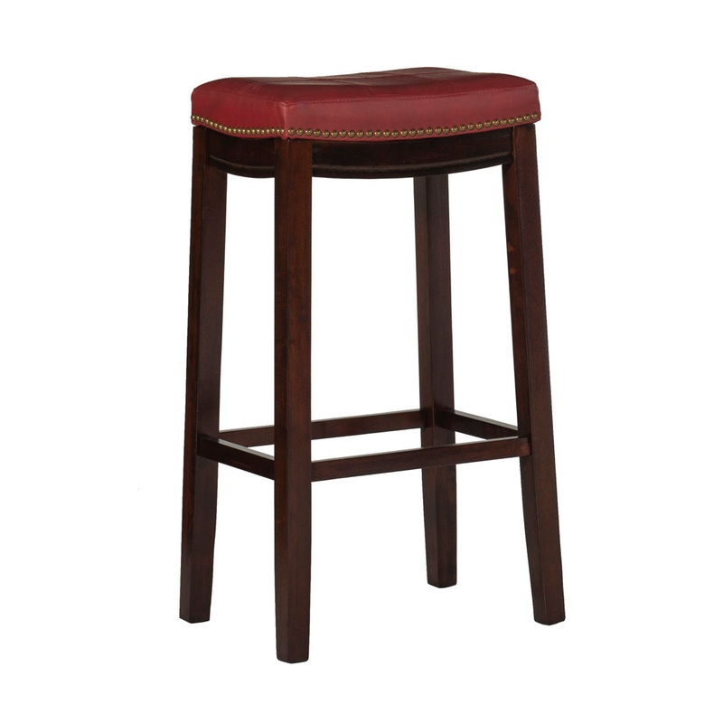Arlyce Counter & Bar Solid Wood Backless Stool with Upholstered Seat Lark Manor Seat Height: Bar Stool (32.25″ Seat Height)