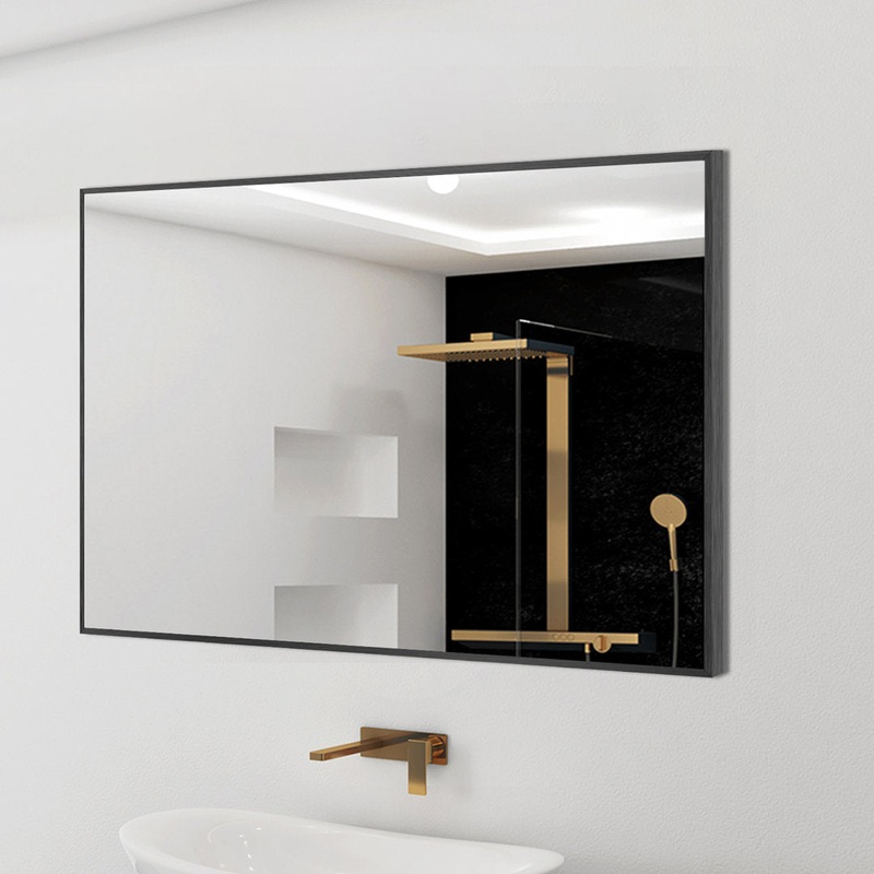 Beunca Metal Framed Bathroom Vanity Mirror Winston Porter Size: 35.8″ x 24″ Finish: Black