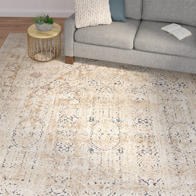 Arleaner Oriental Area Rug in Beige Lark Manor Rug Size: Rectangle 10′ x 14’5″