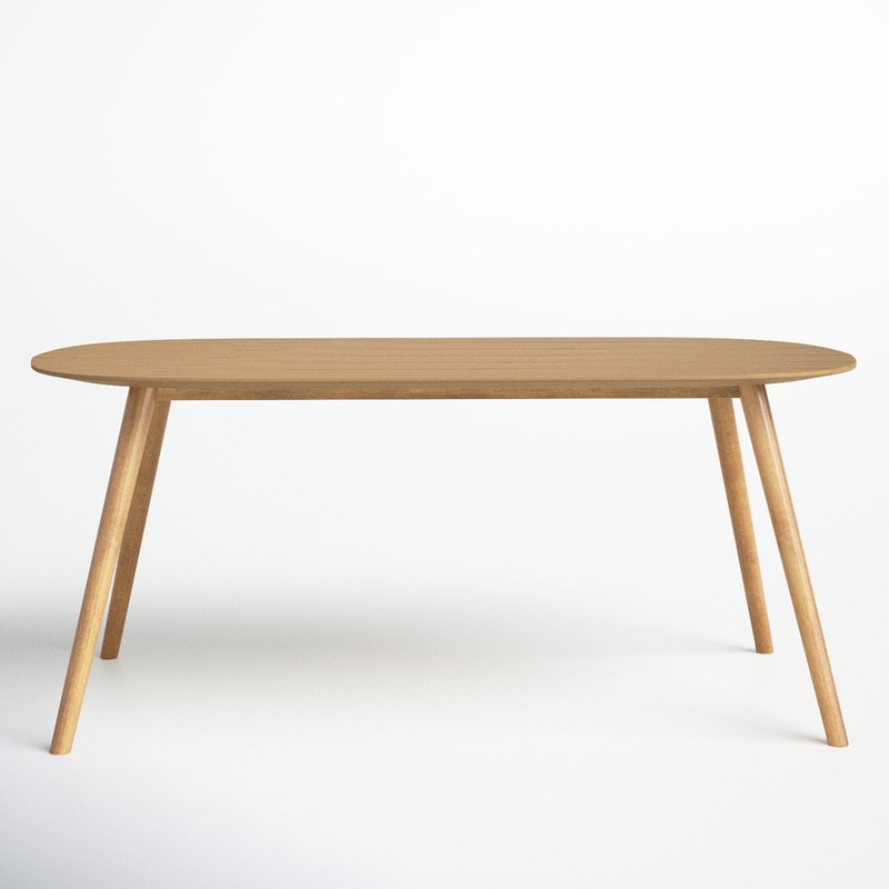 Bray 35″ Solid Oak Dining Table AllModern Color: Natural
