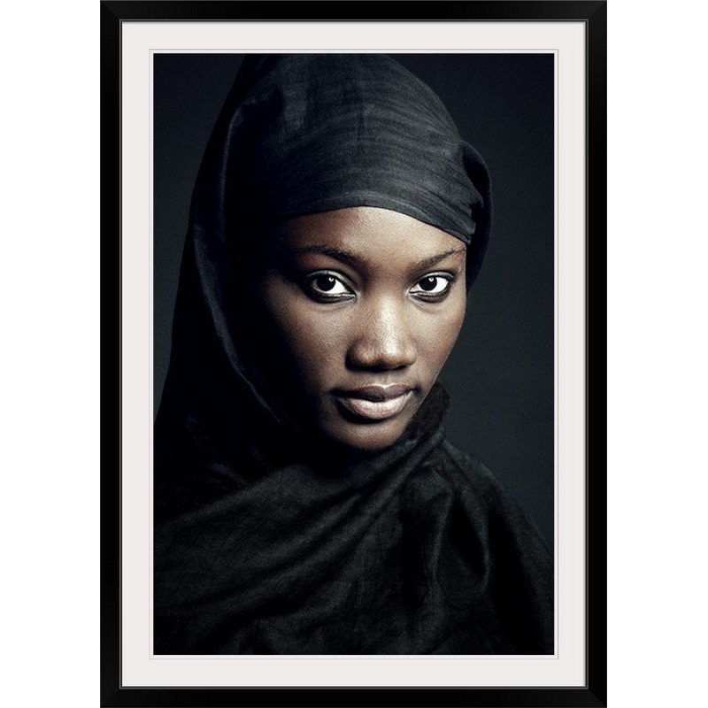 Straub Woman in Black by Vincent-Olivier Gravel – Photographic Print The Twillery Co. Size: 32″ H x 24″ W x 1″ D Format: Black Frame
