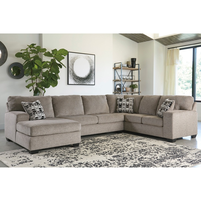 Ballinasloe Left Chaise Sectional with Coffee Table and 2 End Tables