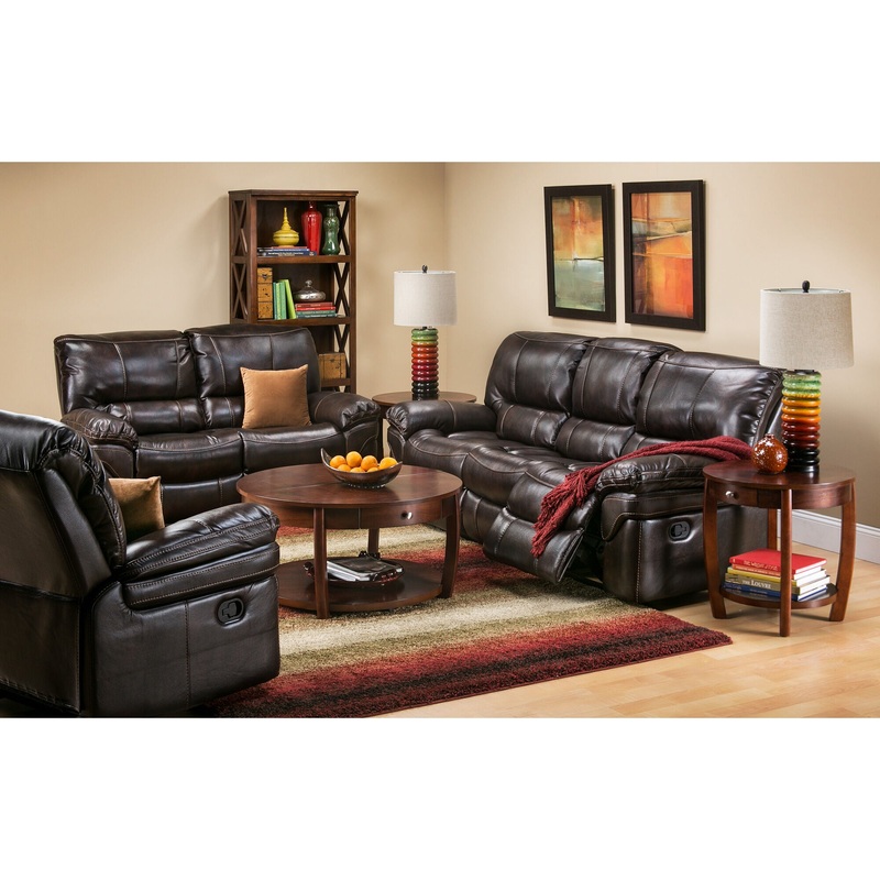 Valdez Reclining Sofa and Glider Console Loveseat with Glider Recliner