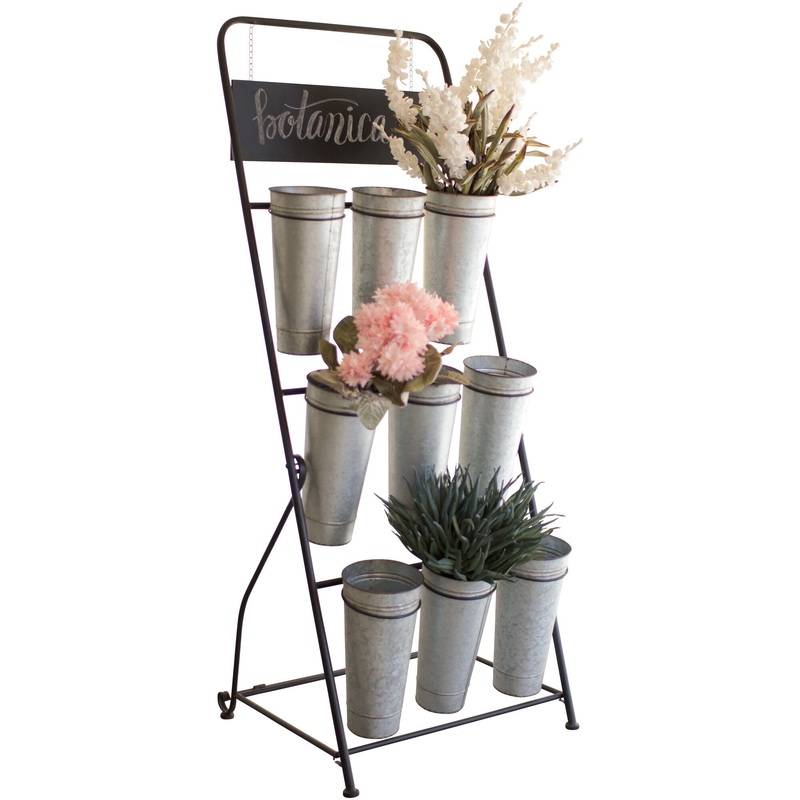 9 Bucket Flower Rack