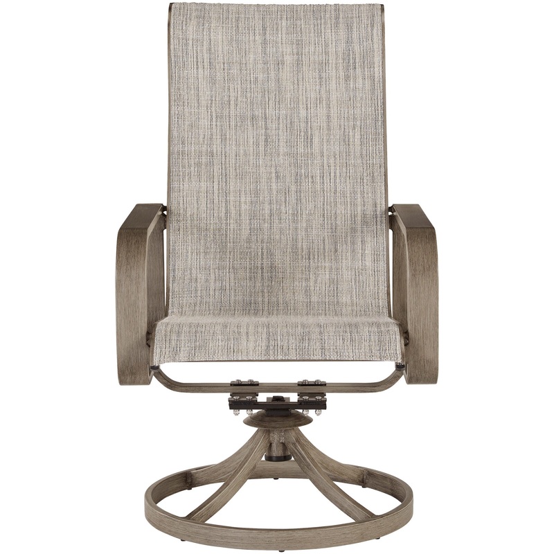 Beach Front Sling Swivel Chair