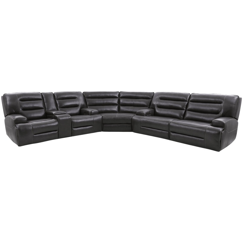Triton Gray 3 Piece Power Plus Reclining Sectional