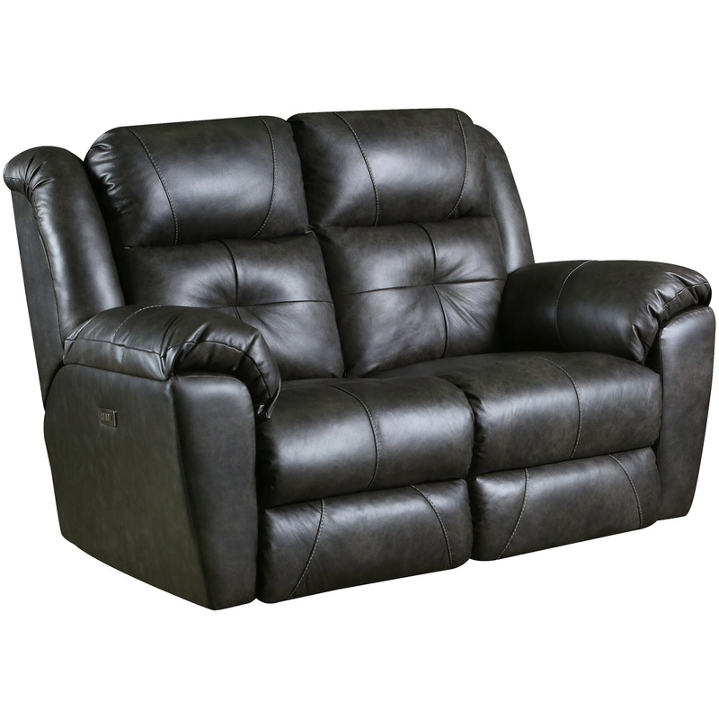 Vista Leather Power Plus Reclining Loveseat