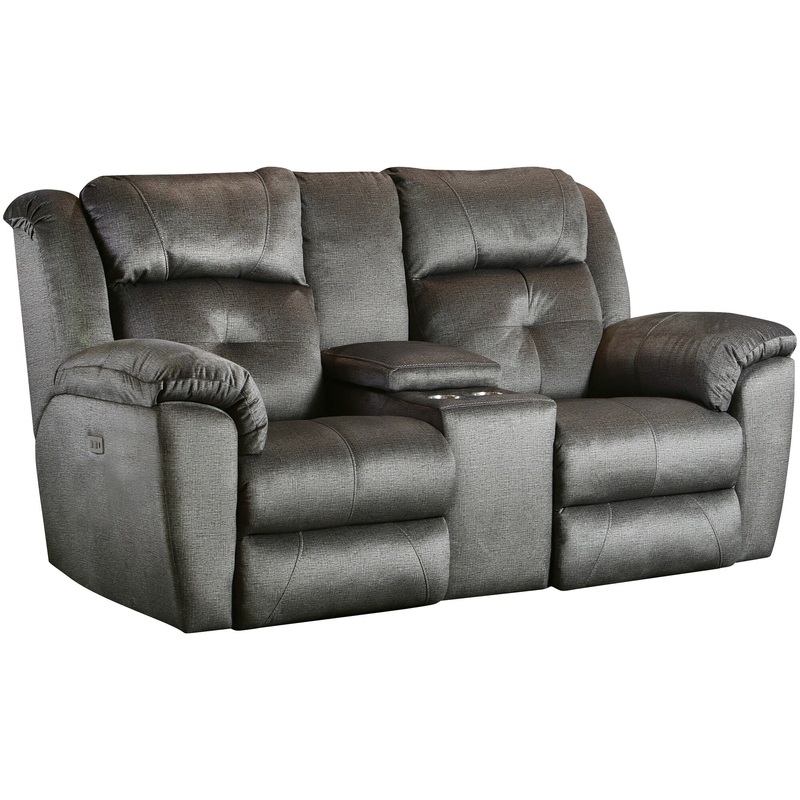 Vista Power Plus Reclining Console Loveseat
