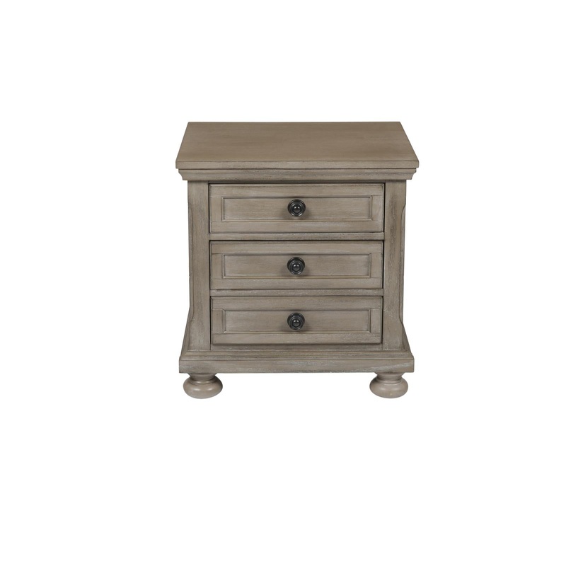New Classic Furniture Allegra Youth Nightstand in Pewter