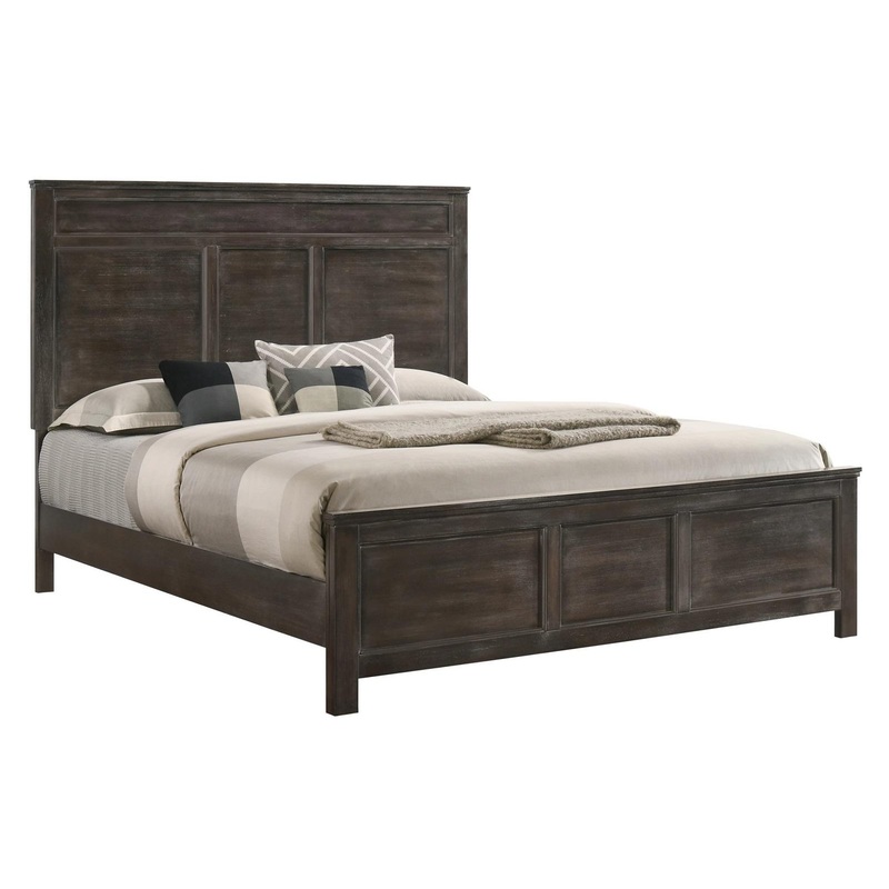 New Classic Furniture Andover King Bed in Nutmeg