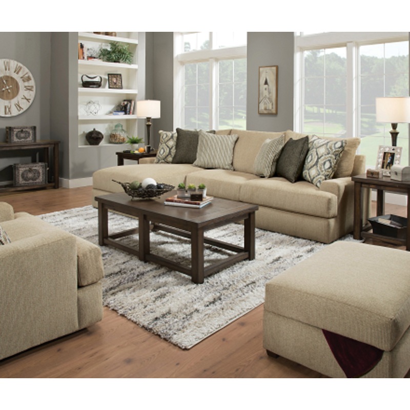 Vassenia 2-Tone Latte Chenille Modular – RF Sofa