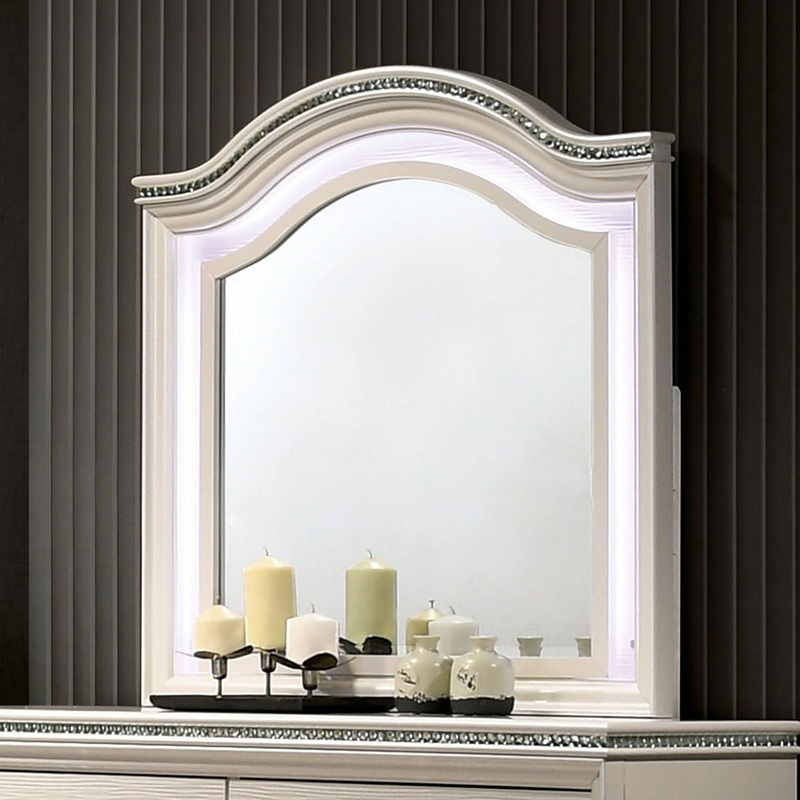 ALLIE Mirror Pearl White