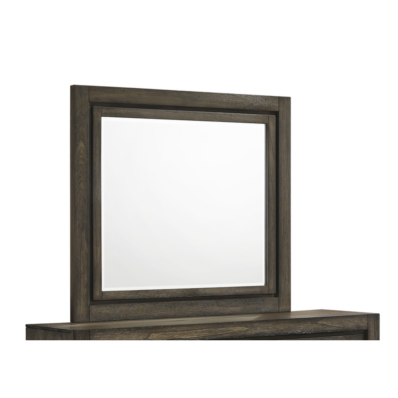 Ashland Mirror in Rustic Brown