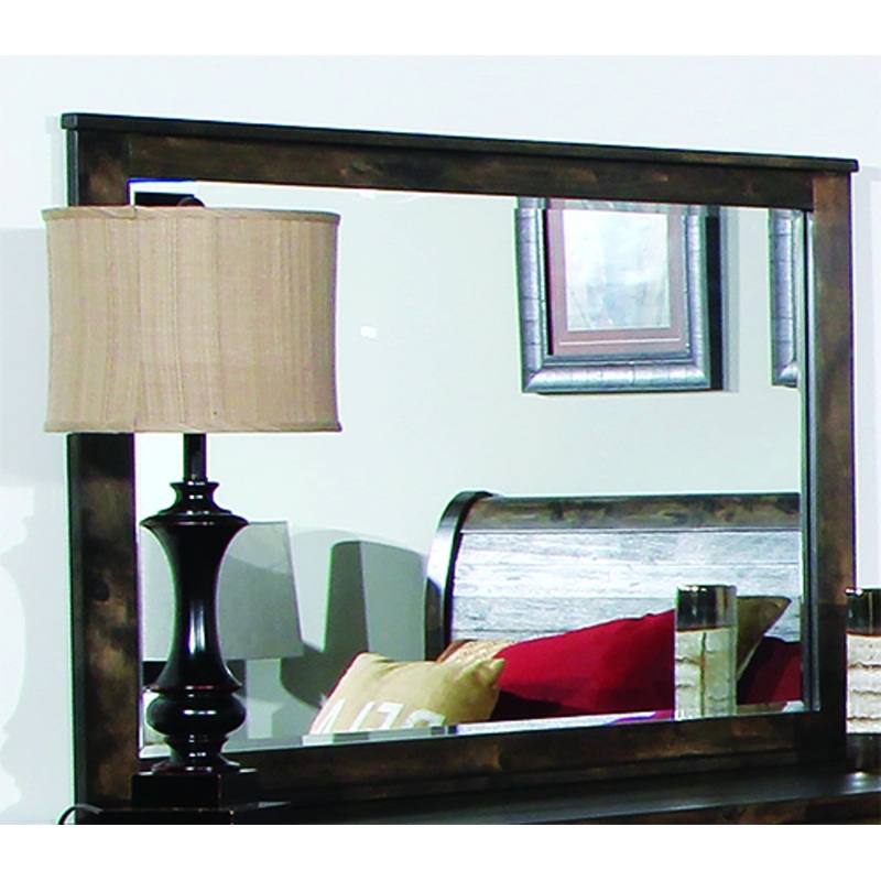 Blue Ridge Mirror in Rustic Gray