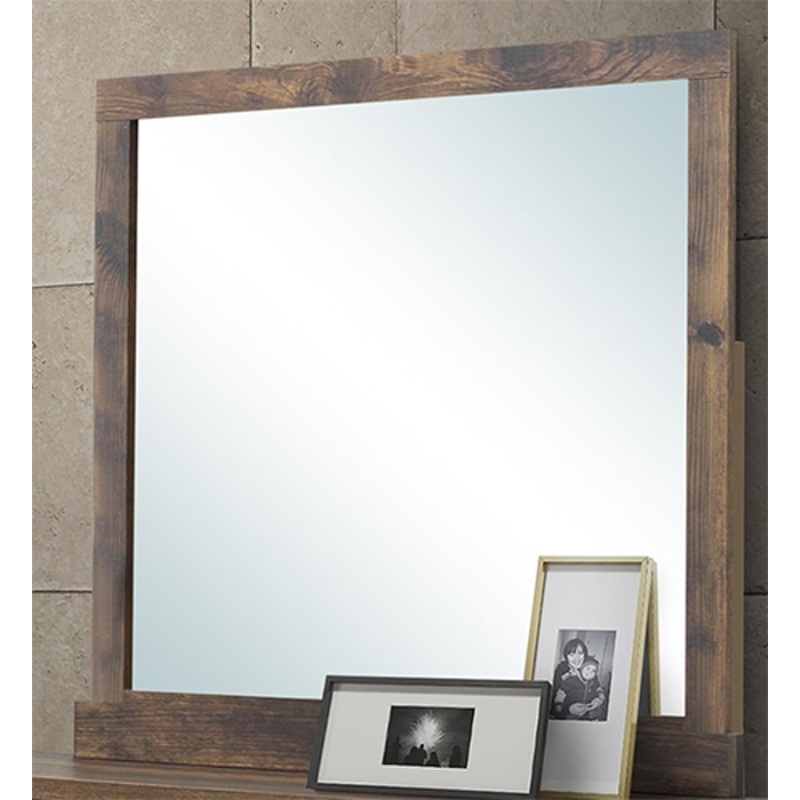 New Classic Furniture Campbell Mirror in Ranchero