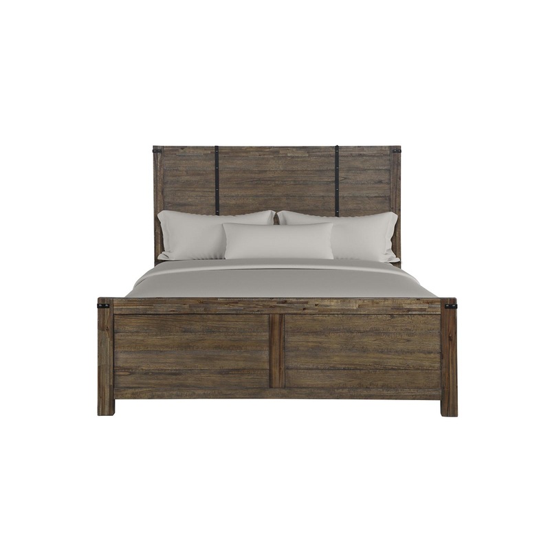 New Classic Furniture Galleon California King Bed in Weathered Walnut