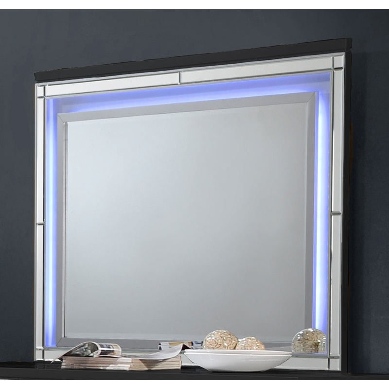 Valentino Lighted Mirror in Black