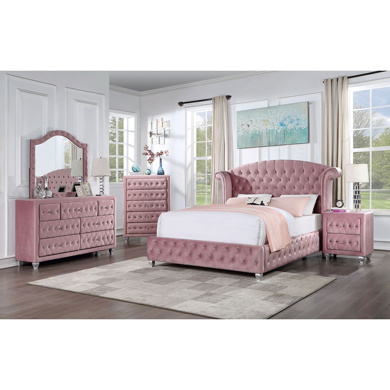 ZOHAR Full Bed, Pink