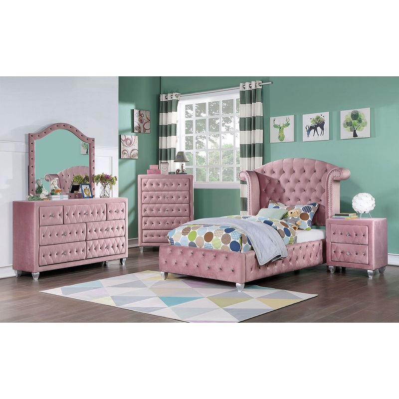 ZOHAR Twin Bed, Pink