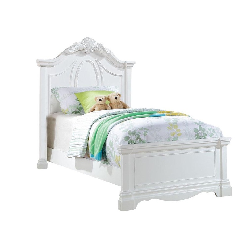 Acme Estrella Youth Full Panel Bed in White 30235F