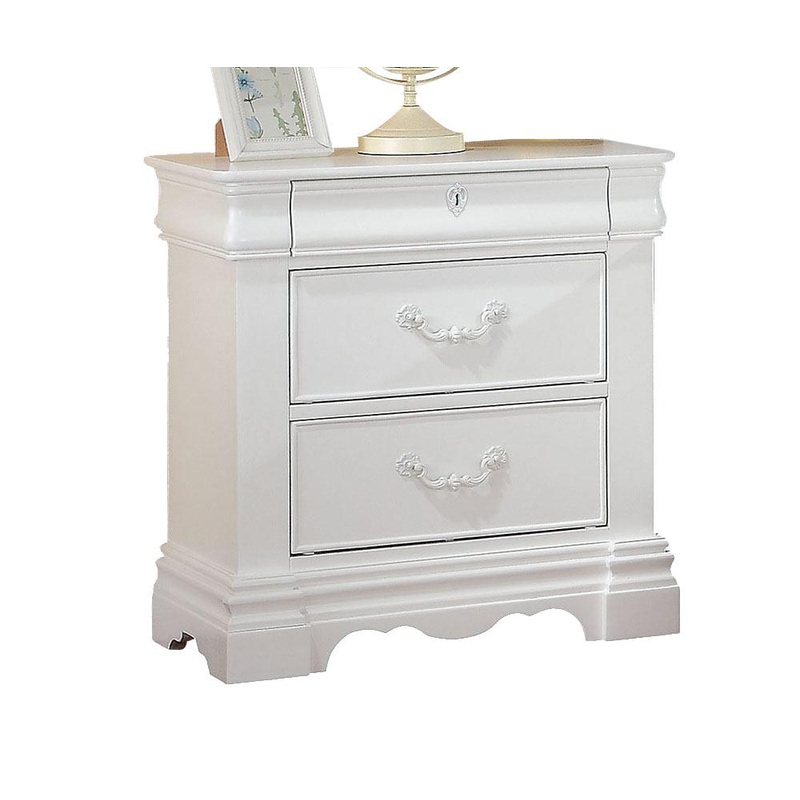 ACME Estrella Youth Nightstand in White 30243