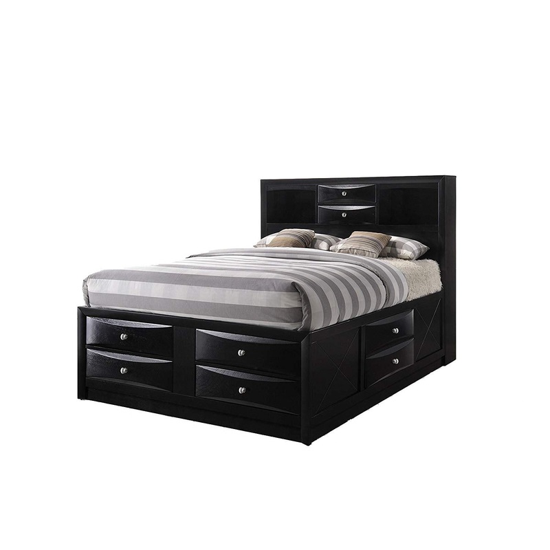 Acme Ireland Full Storage Bed in Black 21620F
