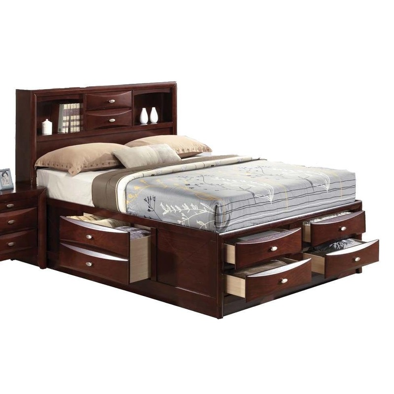 Acme Ireland Full Storage Bed in Brown 21590F