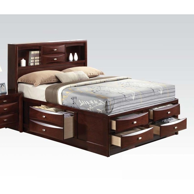 Acme Ireland Queen Storage Bed in Brown 21600Q
