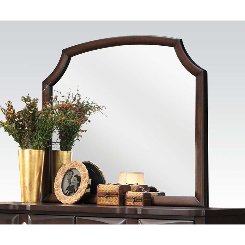Acme Lancaster Landscape Mirror in Espresso 24574