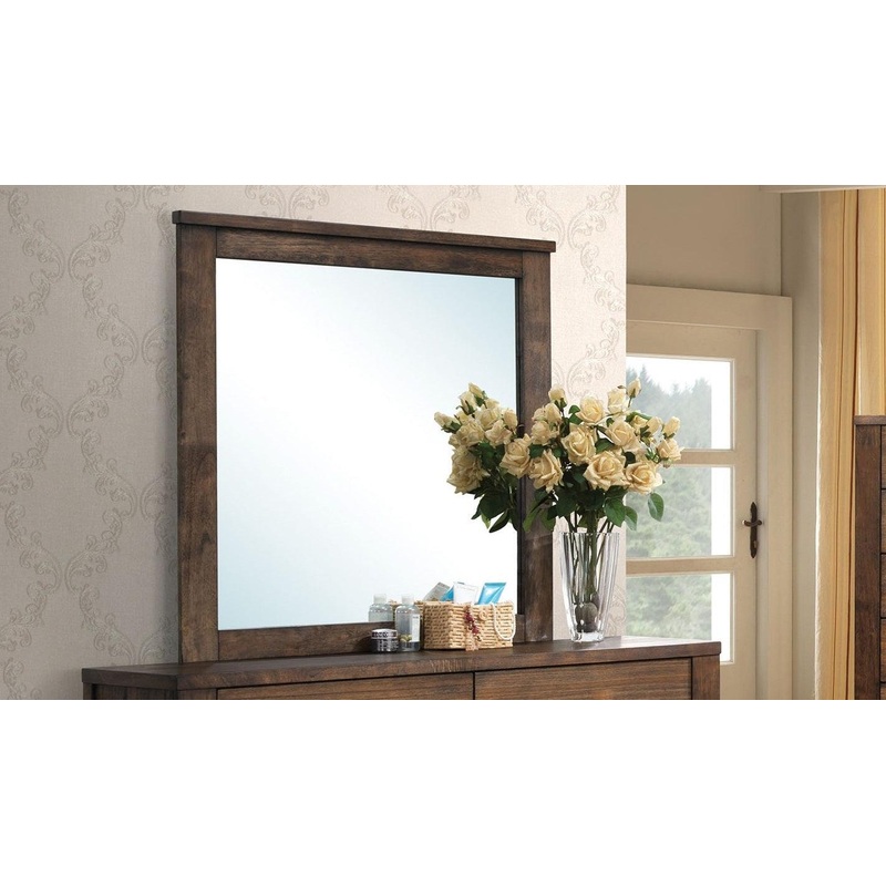 Acme Merrilee Landscape Mirror in Oak 21684