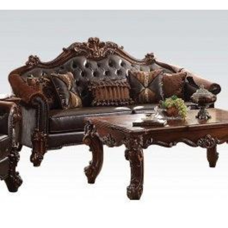 Acme Vendome Sofa in Cherry 53130